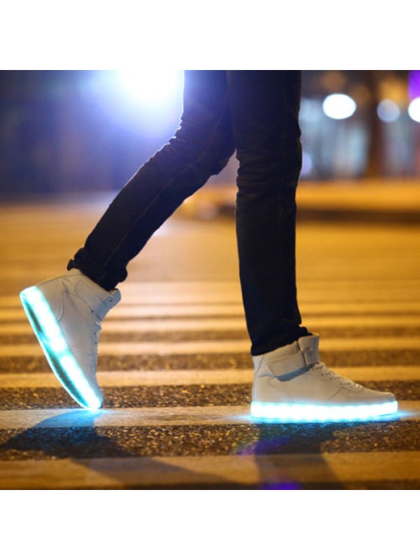 LED Shoes Multi Color Light Men And Women USB Charge Dancing shoes